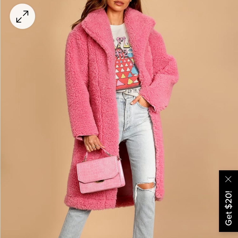 Lulu’s - Warm Fuzzy Coat - NWT
